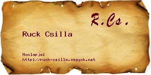 Ruck Csilla névjegykártya